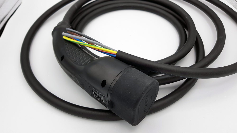 Tesla open einde laadkabel, driefasig 32A - 22kW