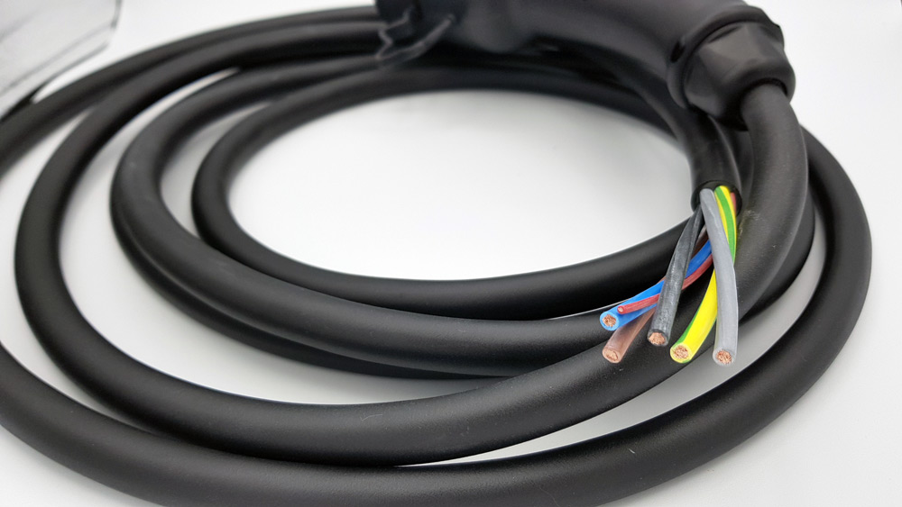 Open einde laadkabel type 2, driefasig 32A - 22kW