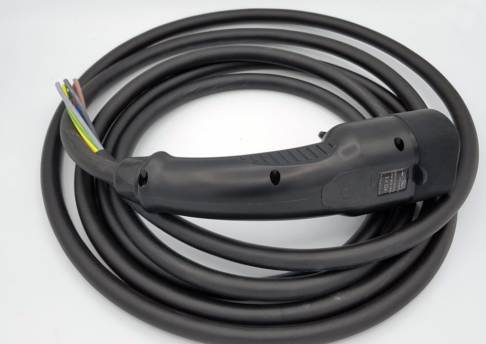 Tesla pigtail, 3-phase 32A - 22kW