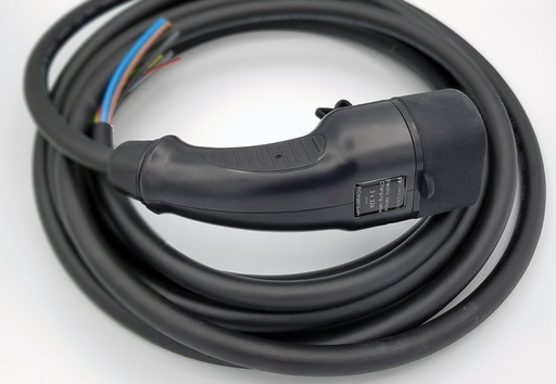 Open einde laadkabel type 2, driefasig 32A - 22kW